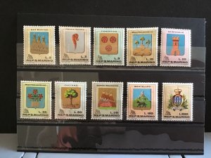 Rep San Marino Emblems Mint Never Hinged    Stamps R38156