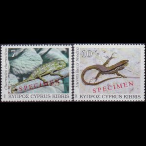 CYPRUS 1992 - Scott# 802-3 Reptiles Specimen Set of 2 NH