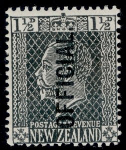 NEW ZEALAND GV SG O89, 1½d grey-black, NH MINT.