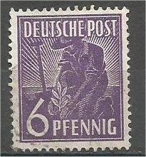 GERMANY, 1947, used 6ph, Planting Olive. Scott 558