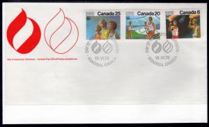Canada 681-683 Olympics Canada Post U/A FDC
