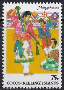 Cocos Islands ~ Scott # 109 ~ MNH ~ Melenggok Dance