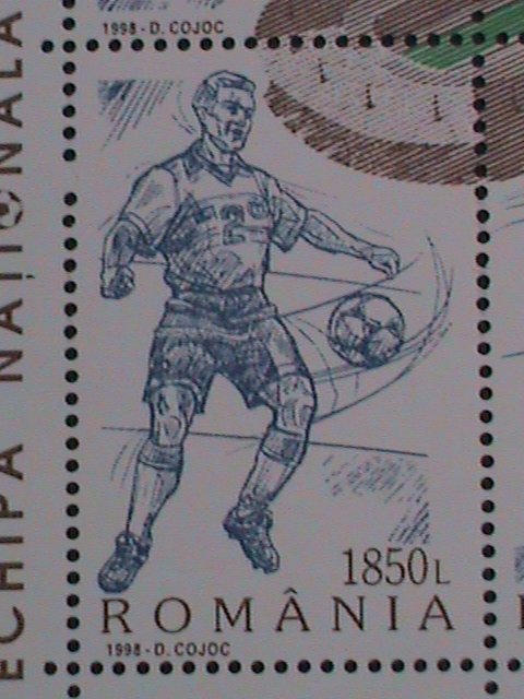 ROMANIA-1998 SC# 4220 WORLD CUP SOCCER CHAMPIONSHIPS-FRANCE MNH S/S VERY FINE