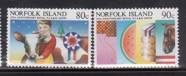 Norfolk Island 371-2 Farm Show Mint NH