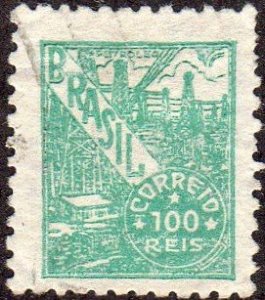 Brazil 556 - Used - 100r Petroleum (1943) (cv $0.45)