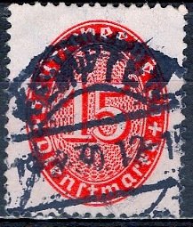 Germany; 1927: Sc. # O73: O/Used Single Stamp