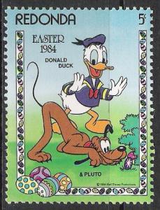 Redonda Disney Easter MNH