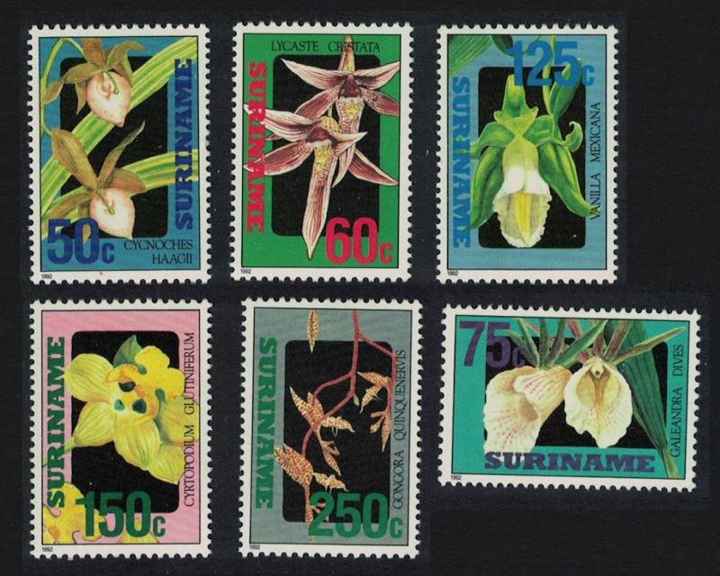 Suriname Orchids 6v SG#1508-1513