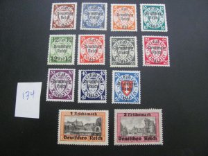 Germany 1939 MNH DANZIG SET  XF 220 EUROS (134)