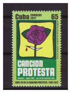 2017 Protest song 1 value MNH