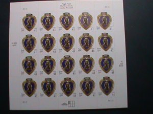 ​UNITED STATES-2003 SC#3784- AMERICAN PURPLE HEART RARE DIE CUT-MNH SHEET- VF