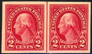 U.S. #577 MINT Line Pair OG LH