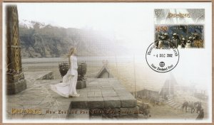 NZ 2002 LOTR The Two Towers With Home Of Middle Earth Date Stamp