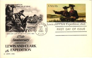 #UX91 Lewis and Clark Postcard - Artcraft Cachet – Aps