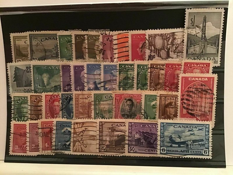 Canada mixed used stamps  R21908