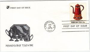 1979, Pennsylvania Toleware, RD, FDC (E11157)