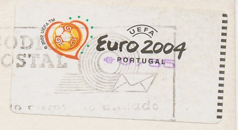 Postcard / ATM stamp Portugal 2003 Football - European Championships - Euro 2004