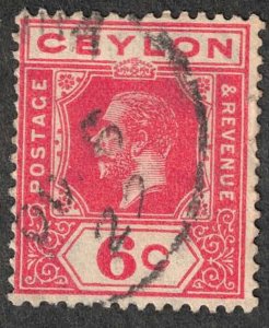 Ceylon, Scott # 204, used, CV = $ 1.60   Lot 250122
