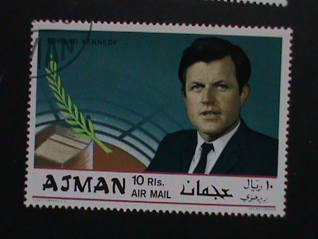 AJMAN AIRMAIL STAMP: ROYAL KENNEDY FAMILY MEMBERS CTO- NH STAMP SET.  VERY RARE