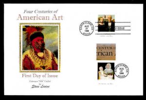 AMERICAN ART PRESS SHEET FIRST DAY COVERS - HORIZONTAL GUTTER PAIR SET