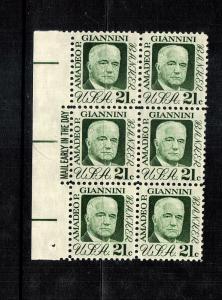 United States # 1400 Mail Early Block 6 mnh