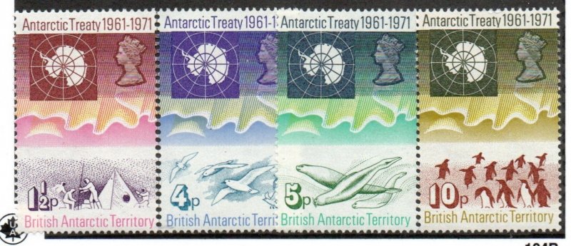 British Antarctic Territory 39-42 Set Mint never hinged