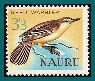 Nauru 1966 Reed Warbler Bird, 35c MNH 69,SG77