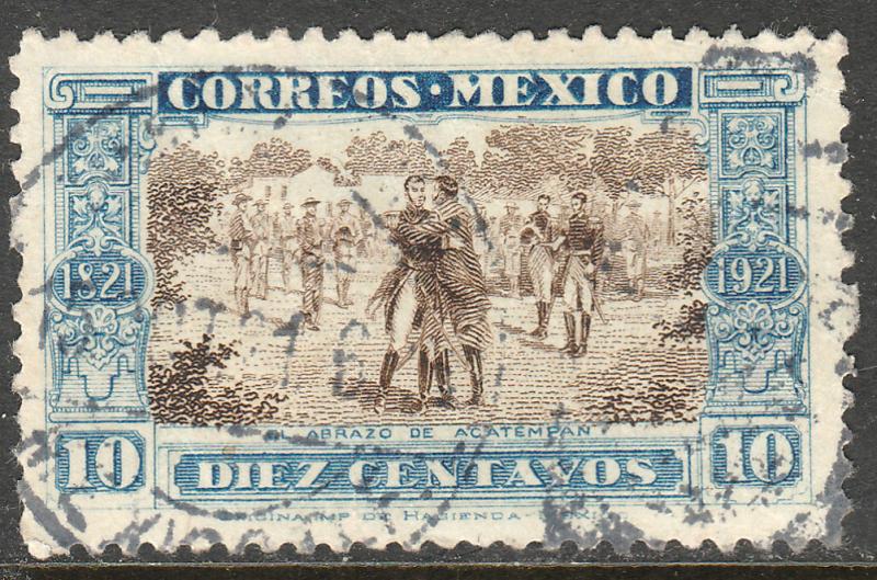 MEXICO 632, Centenary Abrazo de Acatempan USED  F-VF. (378)