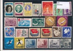 D387244 Romania Nice selection of VFU Used stamps
