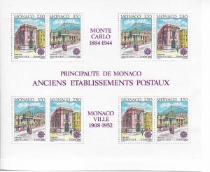 Monaco #1717a EUROPA 1990  Sheet of 8  (MNH) CV $27.50