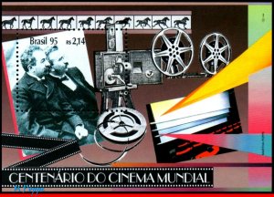 2540 BRAZIL 1995 CENT.OF WORLD CINEMA, MOTION PICTURE, SV $6.50 MI# B97,  MNH