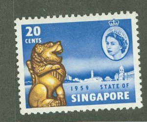 Singapore #45 Unused Single