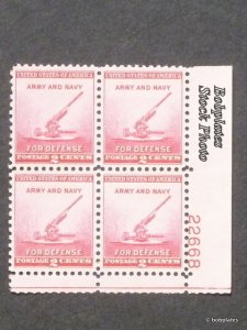 BOBPLATES US #900 Defense Plate Block F-VF MNH DCV=$1.5~See Details for #s/Pos