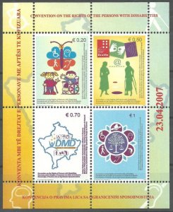 Kosovo 2007 ☀ Block / Convention of the Human Rights ☀ MNH**