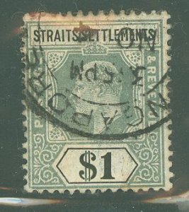 Straits Settlements #123 Used Single