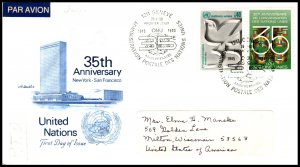 UN New York 93-94 Artmaster Label FDC