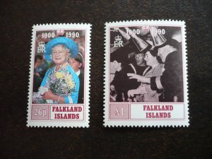 Stamps - Falkland Islands - Scott# 524-525 - Mint Never Hinged Set of 2 Stamps