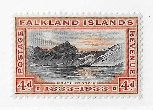 Falkland Islands Sc #70  4p LH VF