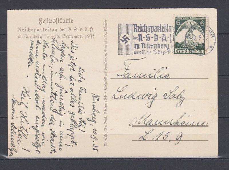 Third Reich Propaganda Postcard