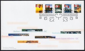 FLAG OVER ... = Official FDC Canada 2004 #2076-2080