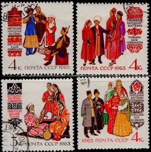 Russia: 1963 Sc. # 2723-2726, Used CTO Cpl. Set