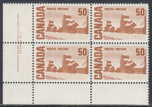 Canada Scott 465Ai LL Pl #1 MNH - 1967-72 Centennial Issue