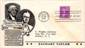 #817 Zachary Taylor Prexie Presidential – Anderson Cachet Addressed to Ande...