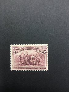 US stamp,  Scott 231,  unused, Genuine,  List 2617