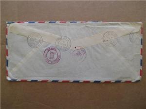 1961 British Jamaica To Hawaii Registered Airmail Cover  (XX56)