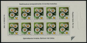 Finland 841 Booklet MNH Flowers, Daisy