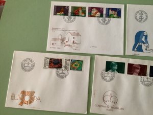 Liechtenstein postal stamps covers 5 items Ref A1345