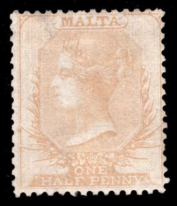 MOMEN: MALTA SG #3 1863 NO WMK UNUSED £850 LOT #65389