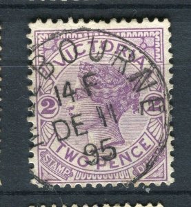 AUSTRALIA; Victoria 1890s classic QV issue used 2d. value fair Postmark