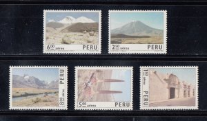 Peru Scott #C390-C394 MNH